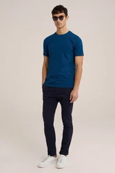 WE Fashion T-Shirt Dunkelblau/Blau