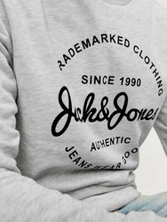 Jack & Jones Sweatshirt JJFOREST SWEAT CREW NECK Grau/Khaki