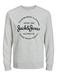 Jack & Jones Sweatshirt JJFOREST SWEAT CREW NECK Grau/Khaki