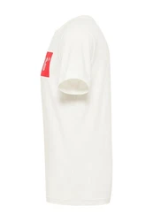 MUSTANG T-Shirt Austin creme/rot