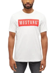 MUSTANG T-Shirt Austin creme/rot