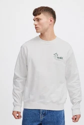 !Solid Rundhalspullover SDImran Weiß/Creme