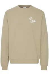 !Solid Rundhalspullover SDImran lssiger Rundhalspullover mit Backprint