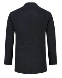 Allthemen Kurzmantel Wintermantel Slim Fit Dunkelblau/Dunkelgrau
