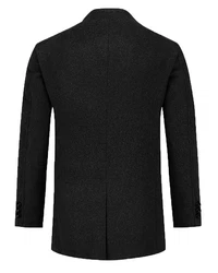 Allthemen Kurzmantel Wintermantel Slim Fit Dunkelgrau/Schwarz/Grau