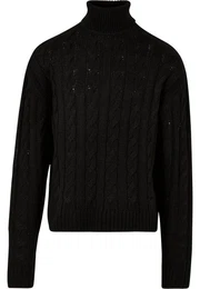 Rundhalspullover Herren Boxy Roll Neck Sweater (1-tlg)