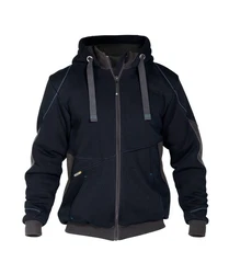 Dassy Hybridjacke Kapuzenpullover (1-St) Dunkelblau/Schwarz/Dunkelgrau
