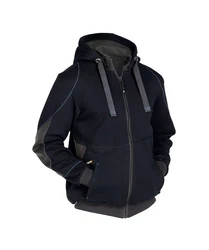 Dassy Hybridjacke Kapuzenpullover (1-St) Dunkelblau/Schwarz/Dunkelgrau