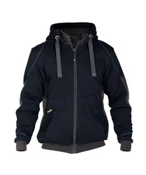 Dassy Hybridjacke Kapuzenpullover (1-St) Dunkelblau/Schwarz/Dunkelgrau