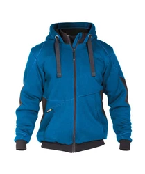 Dassy Hybridjacke Kapuzenpullover (1-St) Hellblau/Blau/Pastell