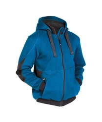 Dassy Hybridjacke Kapuzenpullover (1-St) Hellblau/Blau/Pastell