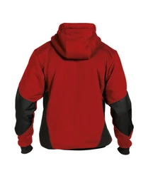 Dassy Hybridjacke Kapuzenpullover (1-St) Rot/Dunkelrot/Braun