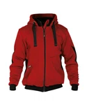 Dassy Hybridjacke Kapuzenpullover (1-St) Rot/Dunkelrot/Braun