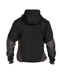 Dassy Hybridjacke Kapuzenpullover (1-St) Schwarz/Dunkelgrau/Dunkelblau/Grau