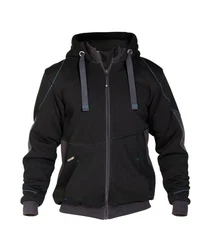 Dassy Hybridjacke Kapuzenpullover (1-St) Schwarz/Dunkelgrau/Dunkelblau/Grau