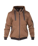 Dassy Hybridjacke Kapuzenpullover (1-St) Braun/Khaki