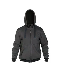 Dassy Hybridjacke Kapuzenpullover (1-St) Dunkelgrau/Grau/Dunkelblau