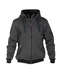 Dassy Hybridjacke Kapuzenpullover (1-St) Dunkelgrau/Grau/Dunkelblau