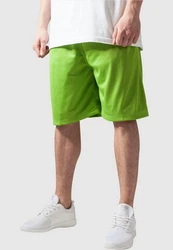 Urban Classics Bball Mesh Shorts (1-tlg) Grün/Neonfarben