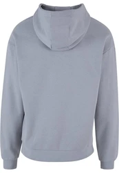URBAN CLASSICS Kapuzensweatshirt High Neck Hoody Grau/Blau/Hellgrau