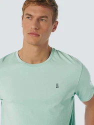 No Excess T-Shirt mit Logostickerei mint/schwarz