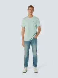 No Excess T-Shirt mit Logostickerei mint/schwarz