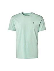 No Excess T-Shirt mit Logostickerei mint/schwarz