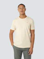 No Excess T-Shirt mit Logostickerei Khaki/Creme/Beige