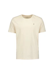 No Excess T-Shirt mit Logostickerei Khaki/Creme/Beige