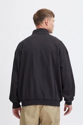 !Solid Sweatshirt Troyer mit Logo Schwarz