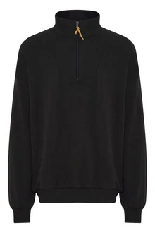 !Solid Sweatshirt Troyer mit Logo Schwarz !Solid Sweatshirt Troyer mit Logo Schwarz