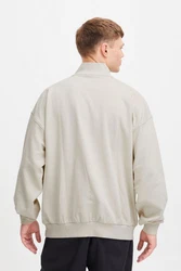 !Solid Sweatshirt Troyer mit Logo Khaki/Braun/Beige