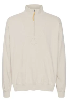 !Solid Sweatshirt Troyer mit Logo