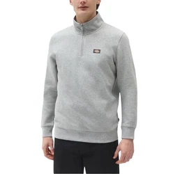 Dickies Sweatpulli Oakport Quarter Zip grau-meliert