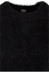 Urban Classics Rundhalspullover Feather Sweater Schwarz