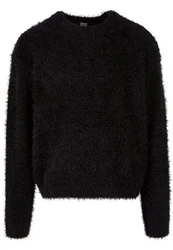 Urban Classics Rundhalspullover Feather Sweater Schwarz