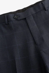 Next Slim Fit Anzughose mit Prince-of-Wales-Karo Dunkelblau/Grau/Hellblau/Blau/Dunkelgrau