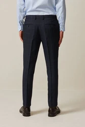 Next Slim Fit Anzughose mit Prince-of-Wales-Karo Dunkelblau/Grau/Hellblau/Blau/Dunkelgrau