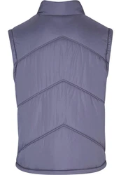 URBAN CLASSICS Steppweste Arrow Puffer Vest Lila/Grau/Dunkelblau