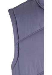 URBAN CLASSICS Steppweste Arrow Puffer Vest Lila/Grau/Dunkelblau