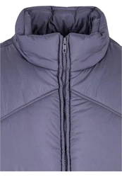 URBAN CLASSICS Steppweste Arrow Puffer Vest Lila/Grau/Dunkelblau