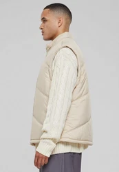 URBAN CLASSICS Steppweste Arrow Puffer Vest Beige/Khaki