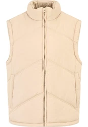 URBAN CLASSICS Steppweste Arrow Puffer Vest Beige/Khaki