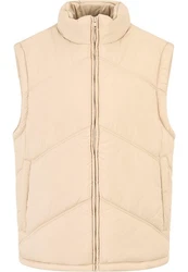 URBAN CLASSICS Steppweste Arrow Puffer Vest Beige/Khaki