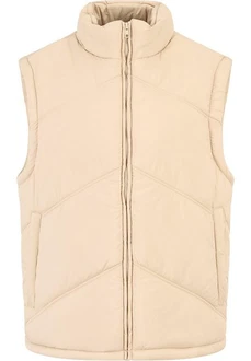 URBAN CLASSICS Steppweste Arrow Puffer Vest Beige/Khaki
