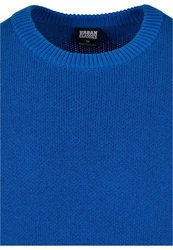URBAN CLASSICS Rundhalspullover Heavy Oversized Sweater Blau