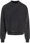 URBAN CLASSICS Rundhalspullover Crew Dunkelgrau/Schwarz/Grau/Dunkelblau