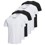 Jack & Jones T-Shirt JJEORGANIC BASIC TEE Weiß/Dunkelblau/Schwarz