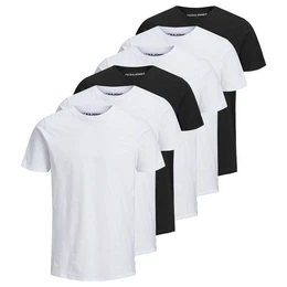 T-Shirt Herren T-Shirt, 6er Pack - JJEORGANIC BASIC TEE (Packung, 6er Pack)