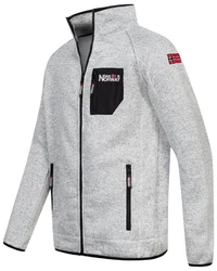 Geographical Norway Fleecejacke Herren Polar Sweat Grau/Hellgrau